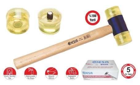 Plastik Çekiç Ve Yedeği (Şeffaf)