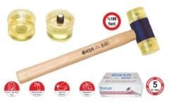 Plastik Çekiç Ve Yedeği (Şeffaf)