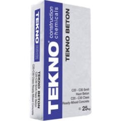 Tekno Beton C20 Sınıfı Hazır Beton 25KG