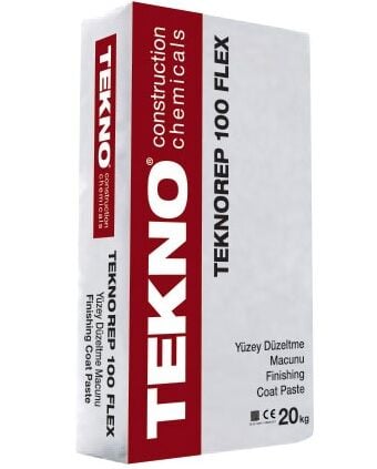 Teknorep 100 Flex Isı Yalıtım Sistemi Üzeri Düzeltme Macunu Beyaz 20 Kg