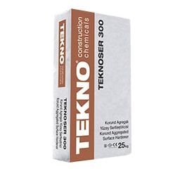 Teknoser 300 Korund Agregalı Yüzey Sertleştirici (Gri) 25KG