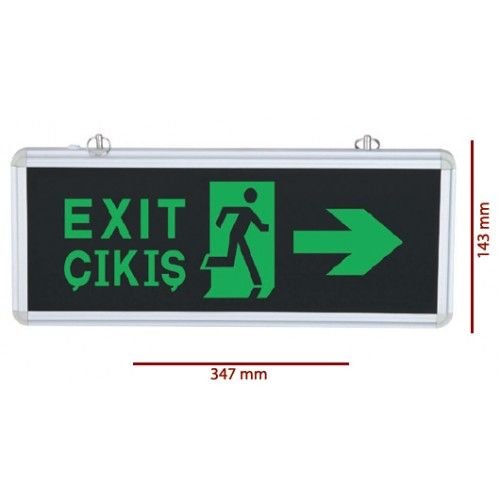 EXİT ( Çift Yönlü ) SG002 Çıkış Llevhası