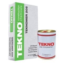 Teknomer 205 Çift Bileşenli Tam Elastik Su Yalıtım 35KG Set