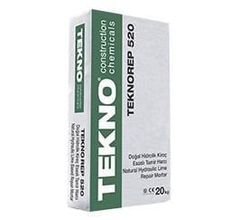 Teknorep 520 Doğal Hidrolik Kireç Esaslı Tamir Harcı 20KG