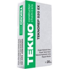 Teknorep 520 Ex Doğal Hidrolik Kireç Esaslı Tamir Harcı 20KG