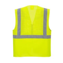 Reflektifli Mühendis Yeleği Fosforlu Çok Cepli