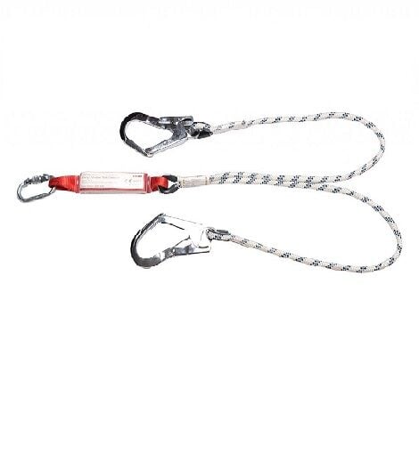 Lanyard Çift Kollu Statik Halatlı Şok Emicili