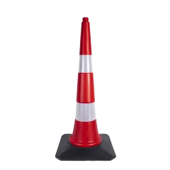 90 CM TRAFİK VE REKLAM KONİSİ (KAUÇUK TABANLI)