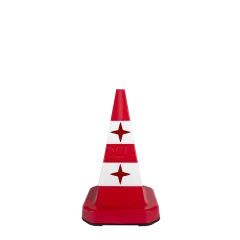 KEDİ GÖZLÜ TRAFİK KONİSİ KIRMIZI