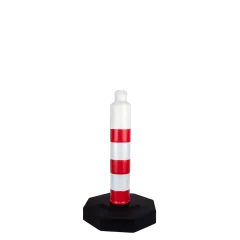 Kauçuk Tabanlı Dikme 50 cm | HDPE + PP Trafik Bariyer