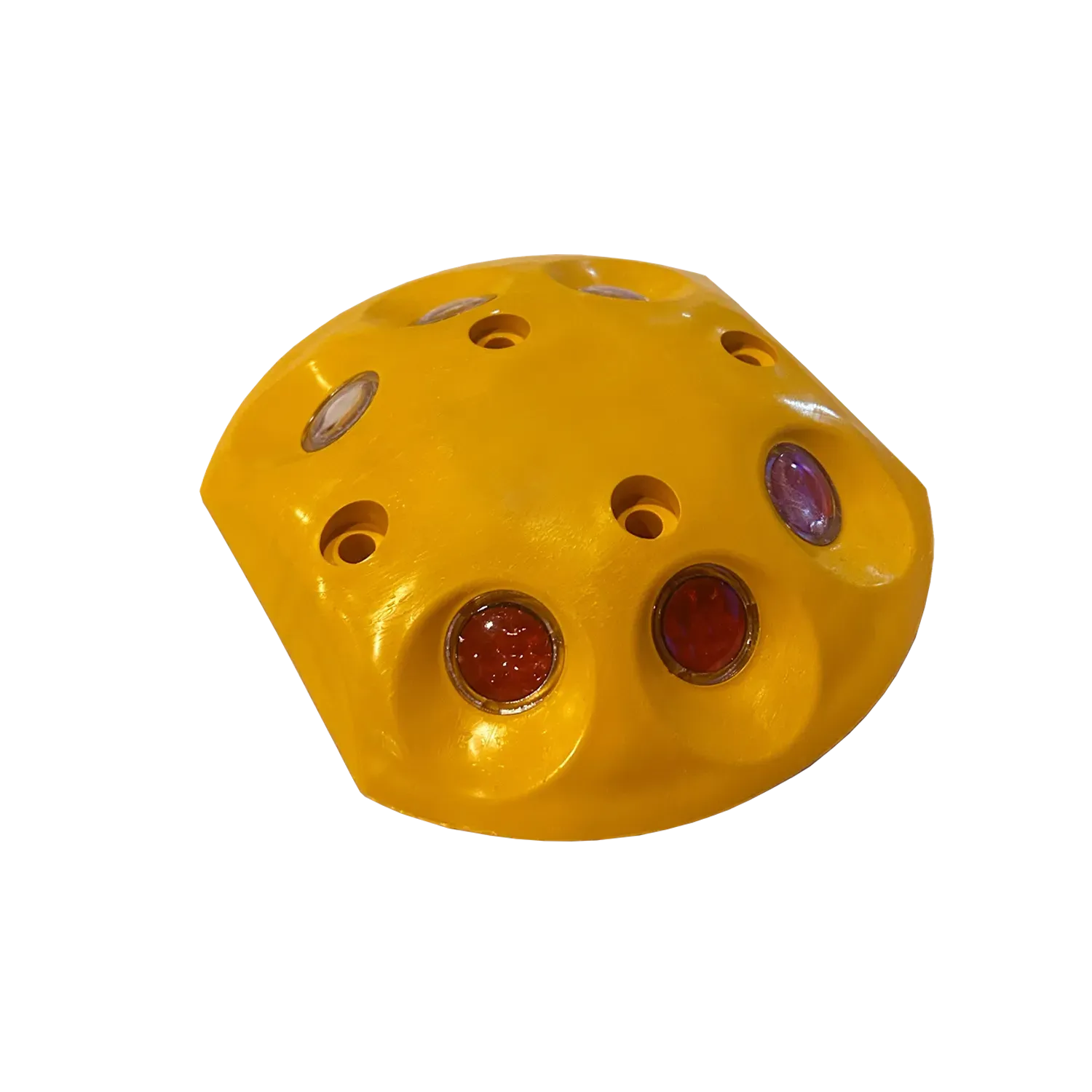 Mercekli Yol Butonu | PPC + Reflektif Çift Yönlü