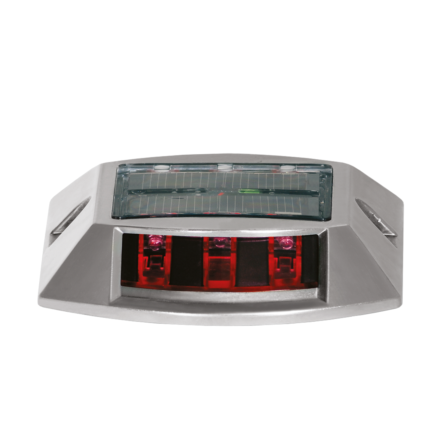 KIRMIZI SOLAR YOL BUTONU | 6 LED Solar Flaşör