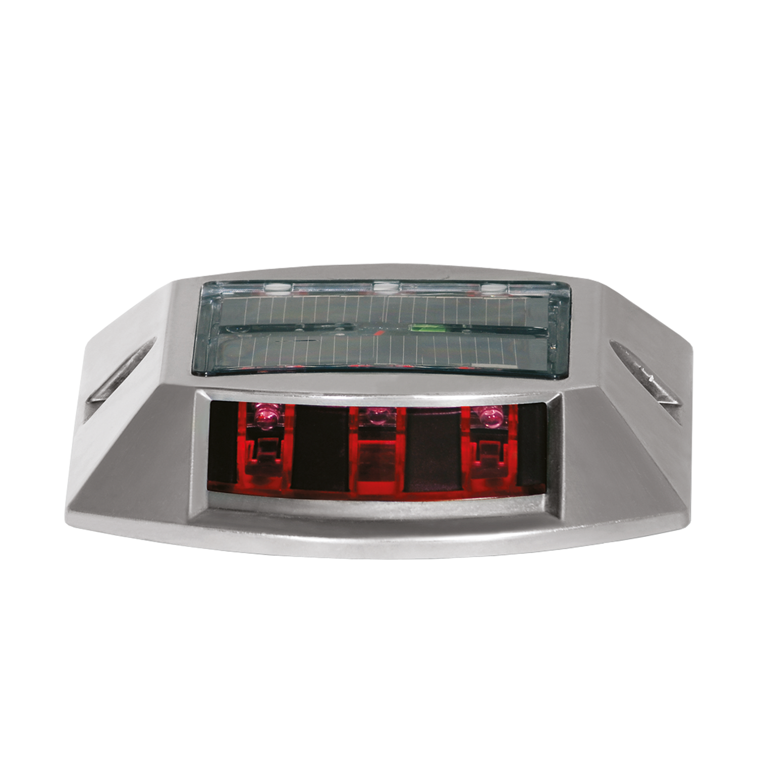 KIRMIZI SOLAR YOL BUTONU | 6 LED Solar Flaşör
