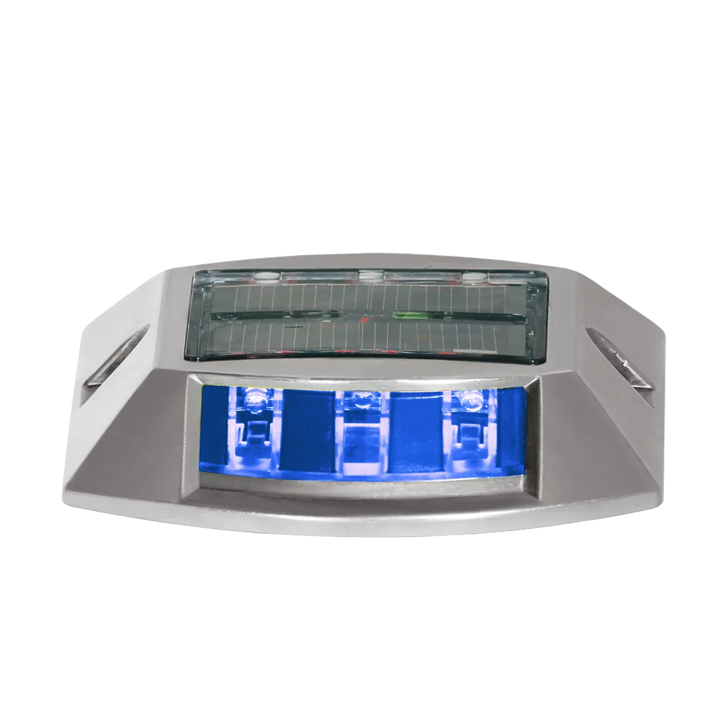 MAVİ SOLAR YOL BUTONU | 6 LED Solar Flaşör