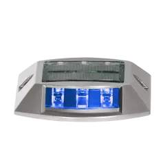 MAVİ SOLAR YOL BUTONU | 6 LED Solar Flaşör