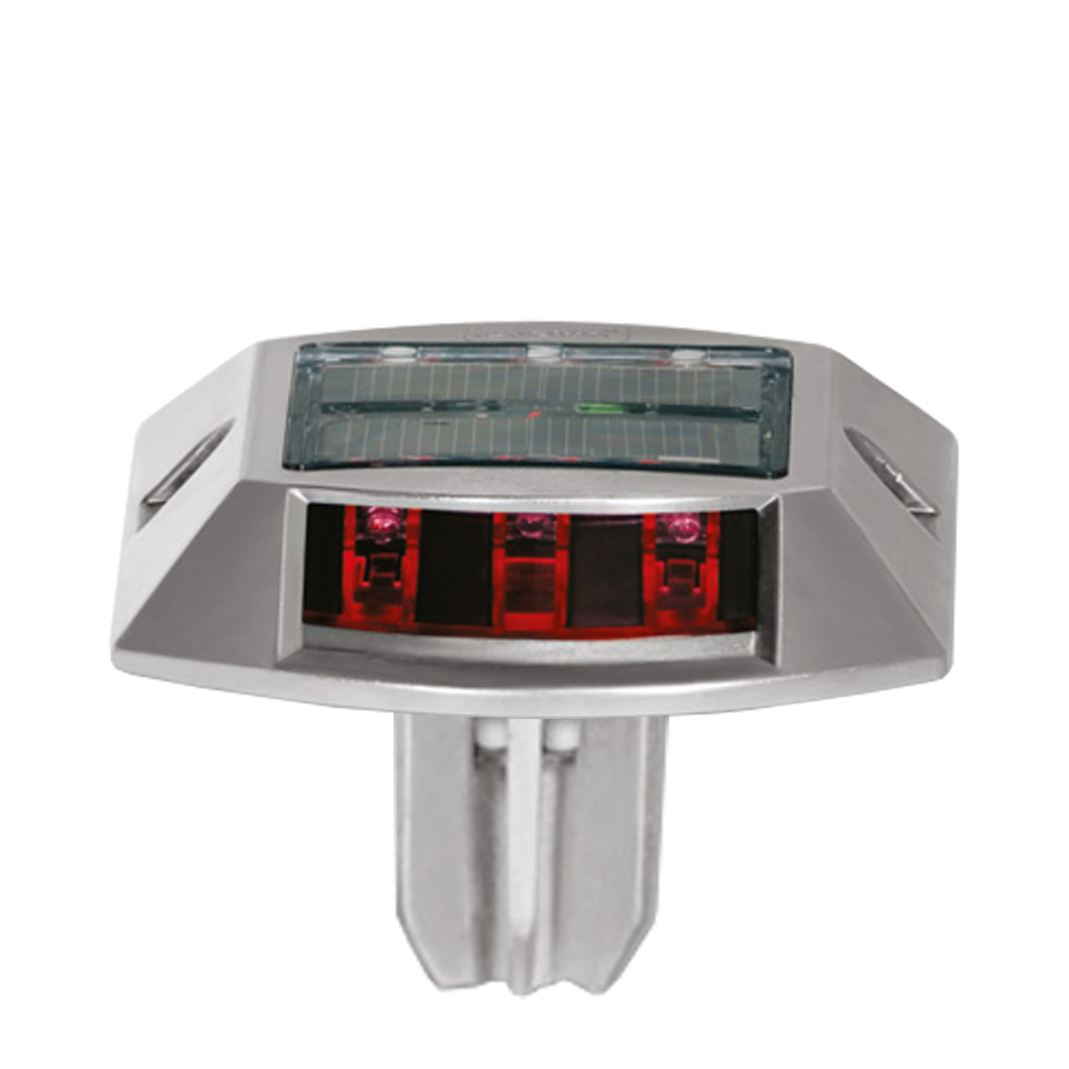 KIRMIZI SOLAR YOL BUTONU | 6 LED Solar Flaşör