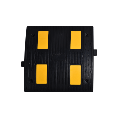 50x50 KAUÇUK KASİS | 4 Reflektifli | Siyah Hız Kesici