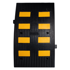 90x50 KAUÇUK KASİS | 8 Reflektifli | Siyah Hız Kesici