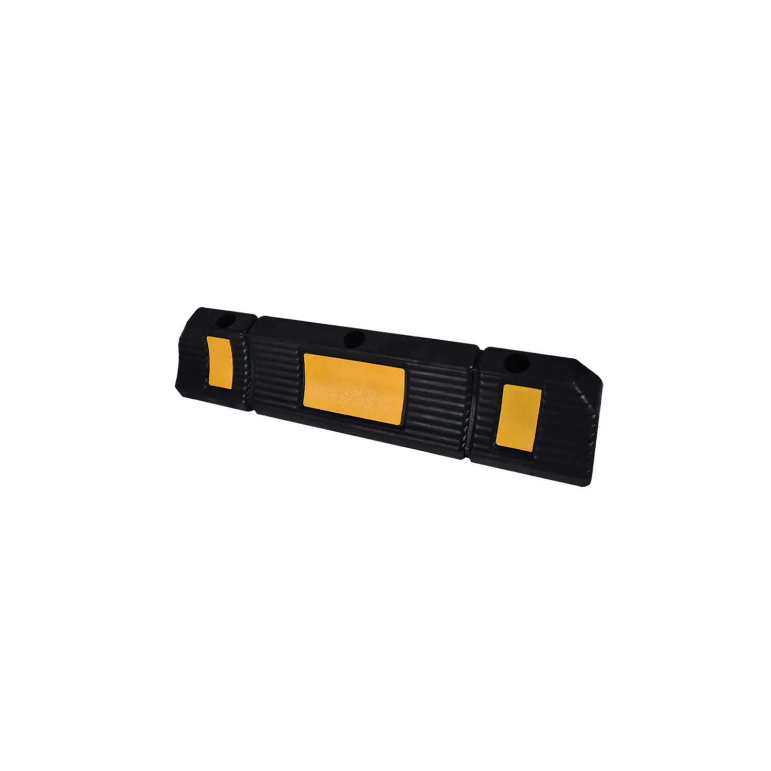 Siyah Kauçuk Araç Stoperi 60x12x10,5 cm | Reflektörlü