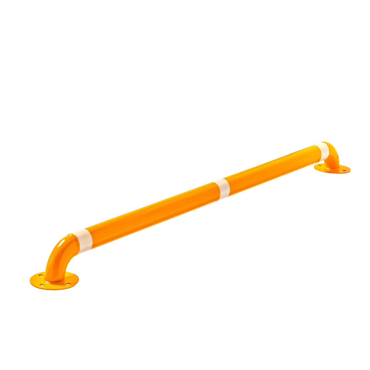 Demir Araç Stoperi Ø76 180 cm | Sarı Siyah Otopark Bariyeri