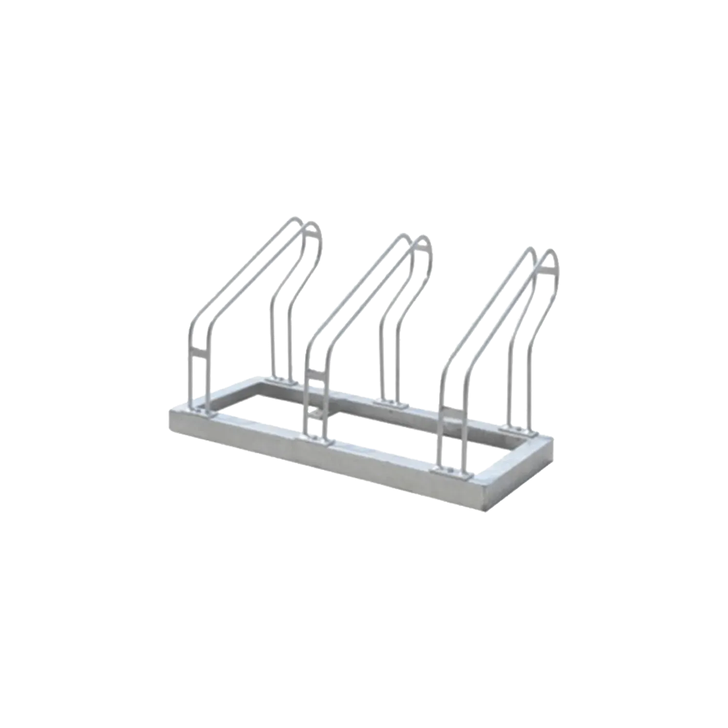 Gri Bisiklet Park 3’lü 40x105 cm | Galvaniz Demir