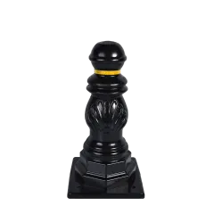 Kompozit Direk 25x47 cm | Siyah Otopark Bariyeri