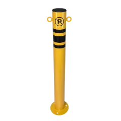 Otopark Sabit Demir Zincir Bariyeri 13x75 cm | Siyah