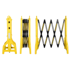 SARI AKORDİYON BARİYER 97 CM HDPE TAŞINABİLİR