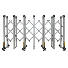 2 METRE ALÜMİNYUM AKORDİYON BARİYER GRİ