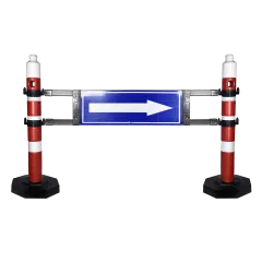 KIRMIZI LEVHALI DİKME BARİYER 125 CM PPC PVC