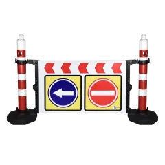 KIRMIZI LEVHALI DİKME BARİYER 125 CM PPC PVC