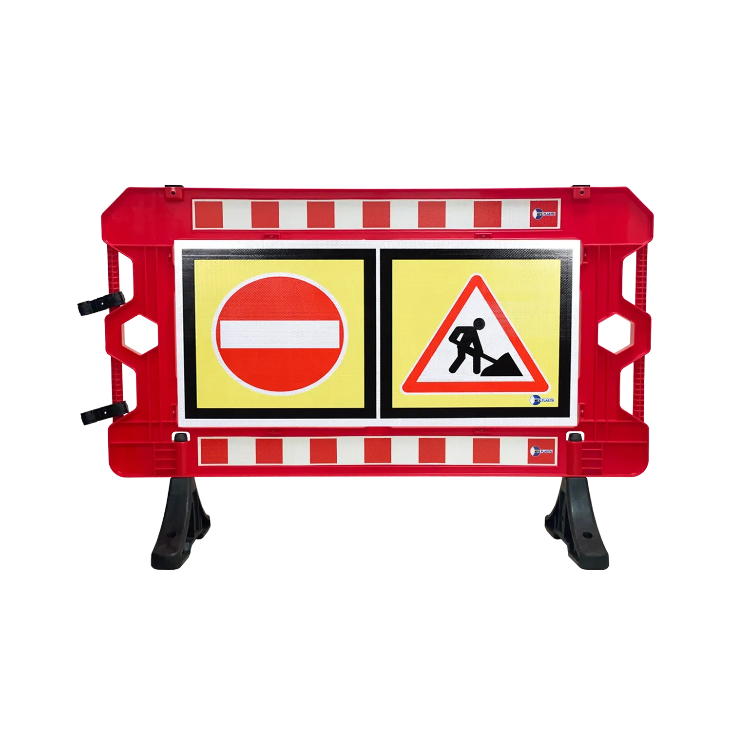 KIRMIZI PANEL BARİYER 150 CM BASKILI PPC PVC