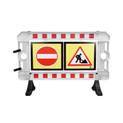 150 CM BEYAZ PANEL BARİYER BASKILI PPC PVC