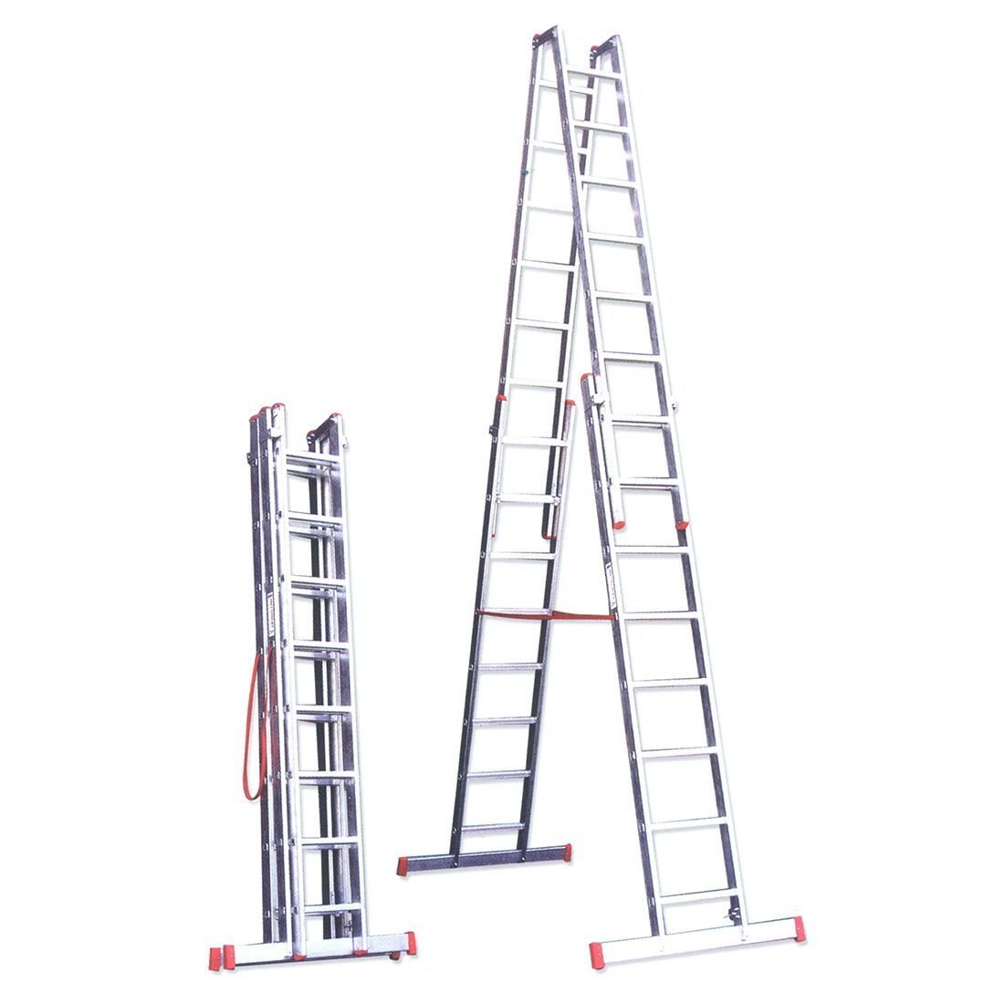 12 METRE ÇİFT SÜRGÜLÜ A TİPİ ALÜMİNYUM MERDİVEN