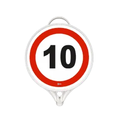 AZAMİ HIZ TABELASI 10 KM TEK TARAFLI PP 280x390 mm