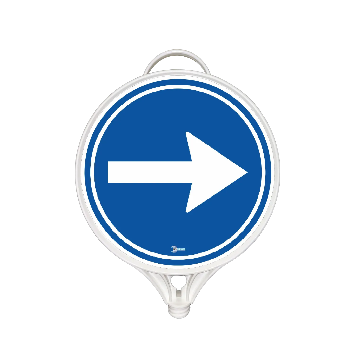 SAĞA MECBURİ YÖN TABELASI ÇİFT TARAFLI PP 280x390 mm