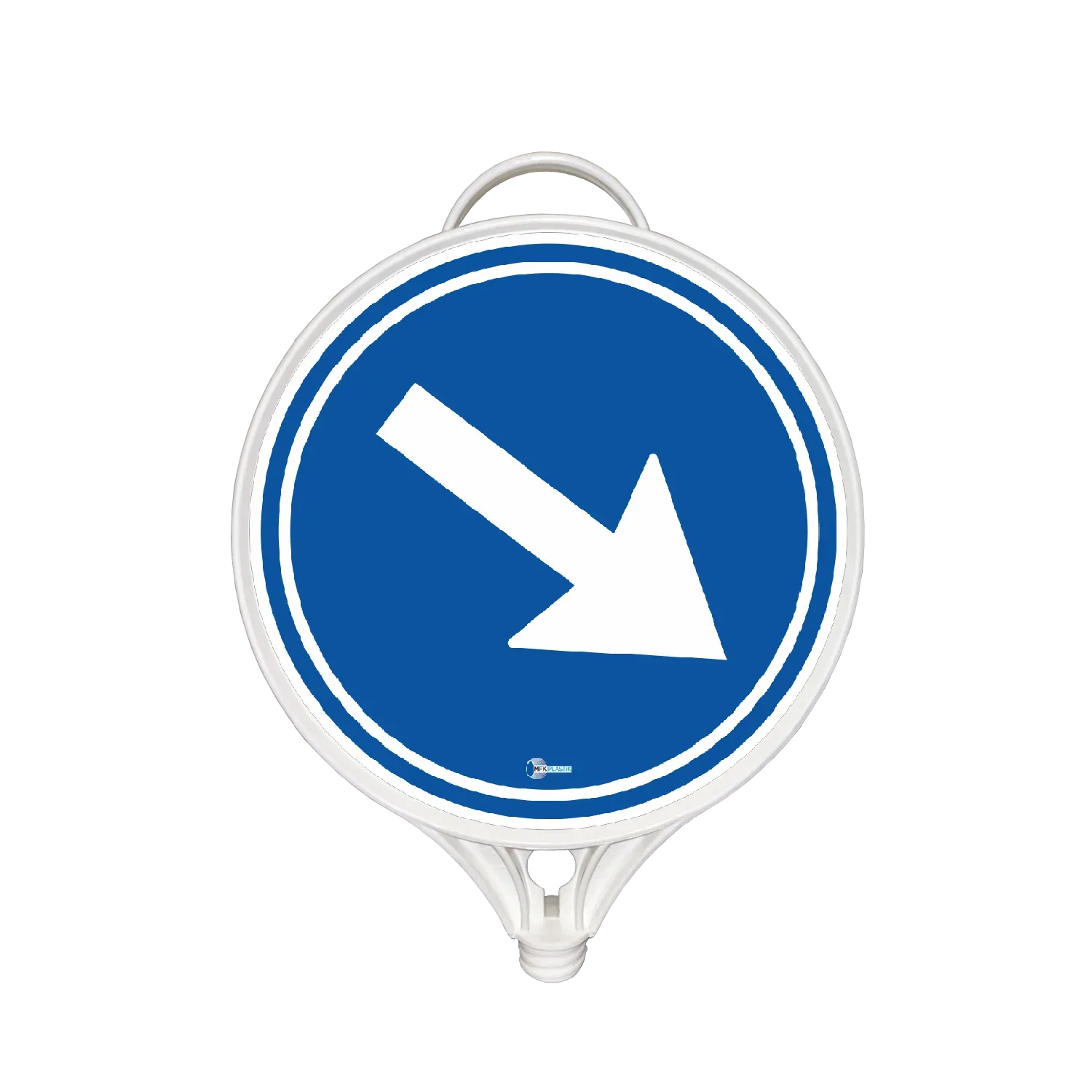 SAĞDAN GİDİNİZ TABELASI TEK TARAFLI PP 280x390 mm