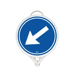 SOLDAN GİDİNİZ TABELASI TEK TARAFLI PP 280x390 mm