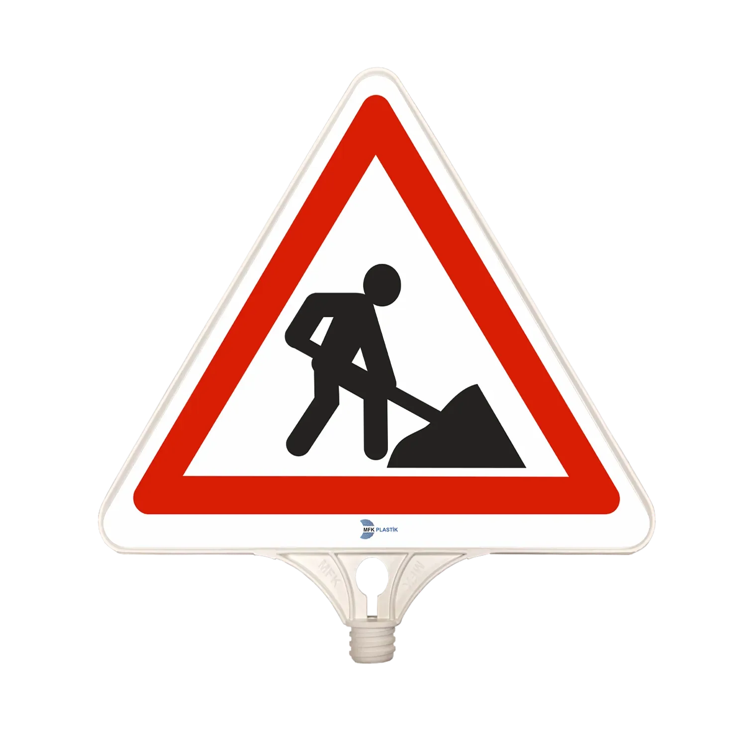 YOLDA ÇALIŞMA VAR TABELASI ÇİFT TARAFLI PP 350x430 mm