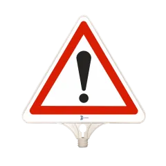 DİKKAT UYARI TABELASI ÇİFT TARAFLI PP 35x43 cm