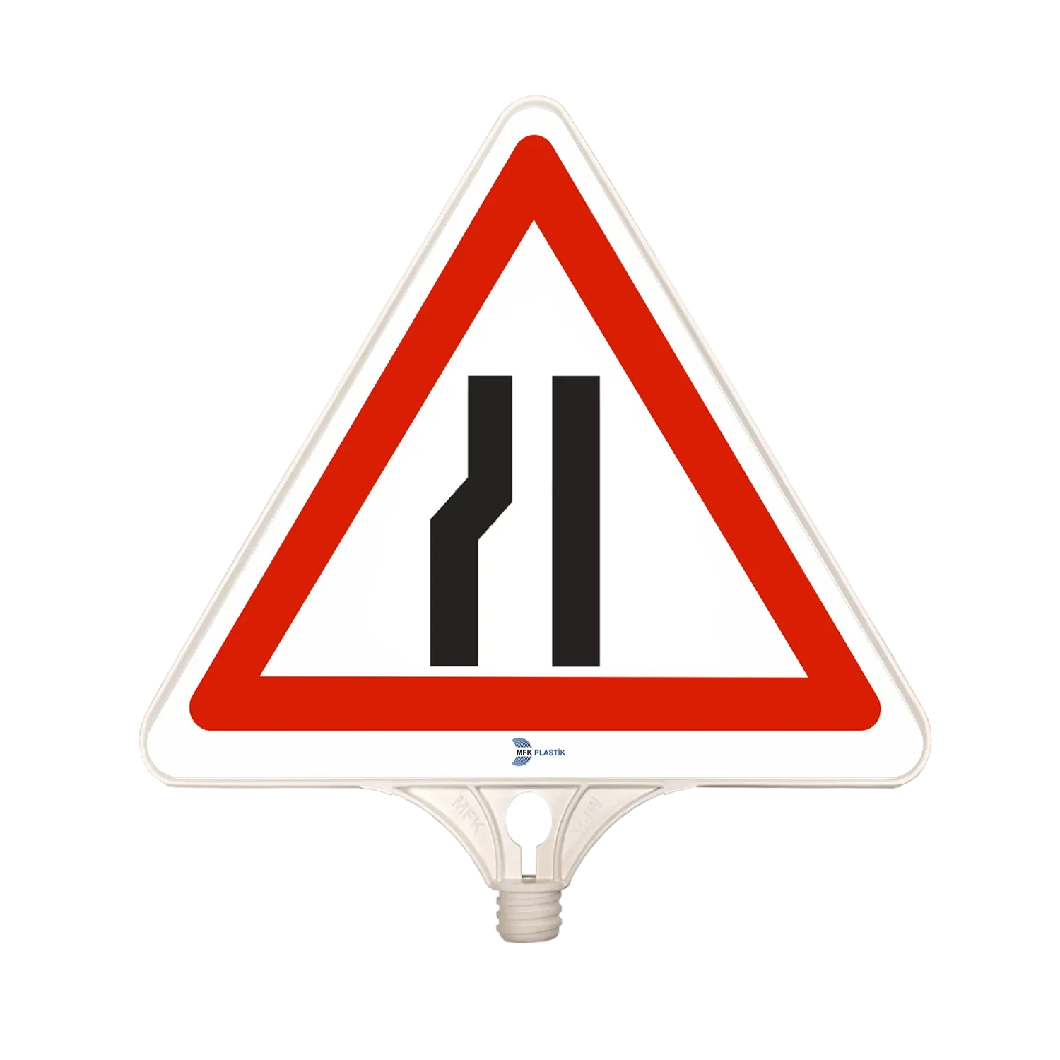 SOLDAN DARALAN YOL TABELASI TEK TARAFLI PP 35x43 cm