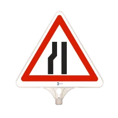 SOLDAN DARALAN YOL TABELASI TEK TARAFLI PP 35x43 cm