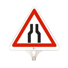 HER İKİ TARAFTAN DARALAN YOL TABELASI TEK TARAFLI PP 35x43 cm