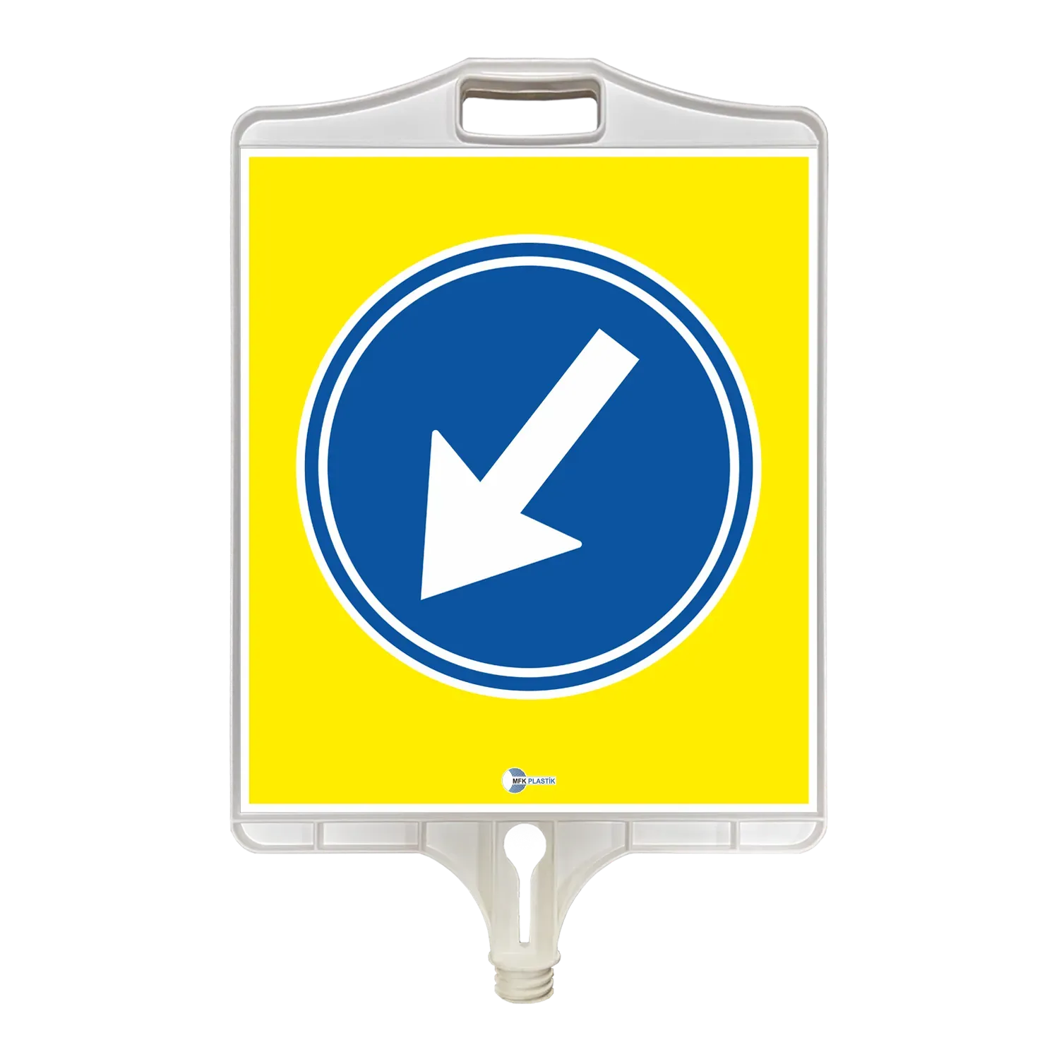 SOLDAN GİDİNİZ TABELASI TEK TARAFLI PP 350x410 mm