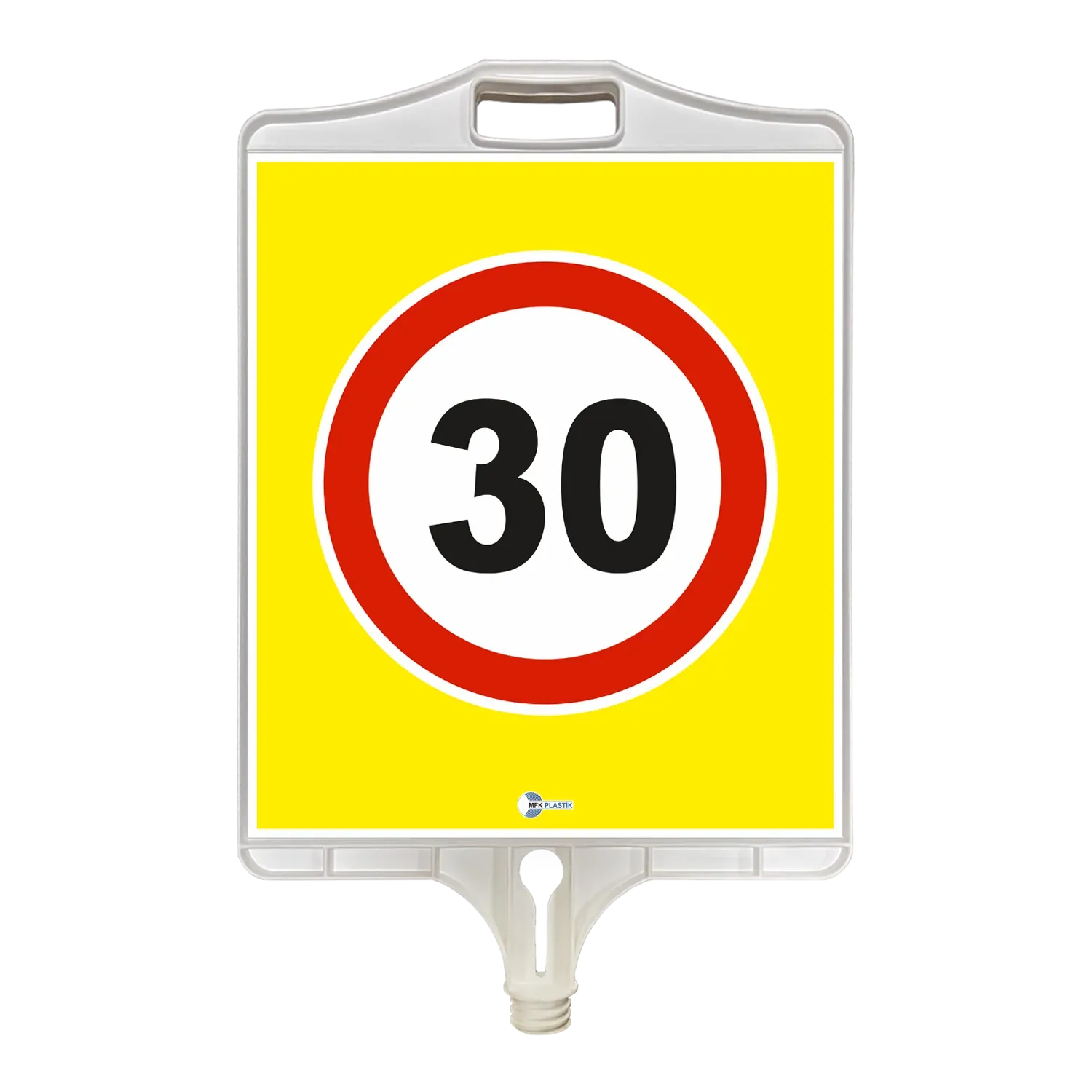 AZAMİ HIZ TABELASI 30 KM TEK TARAFLI PP 35x41 cm