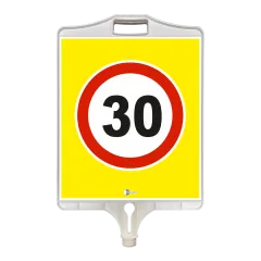 AZAMİ HIZ TABELASI 30 KM TEK TARAFLI PP 35x41 cm