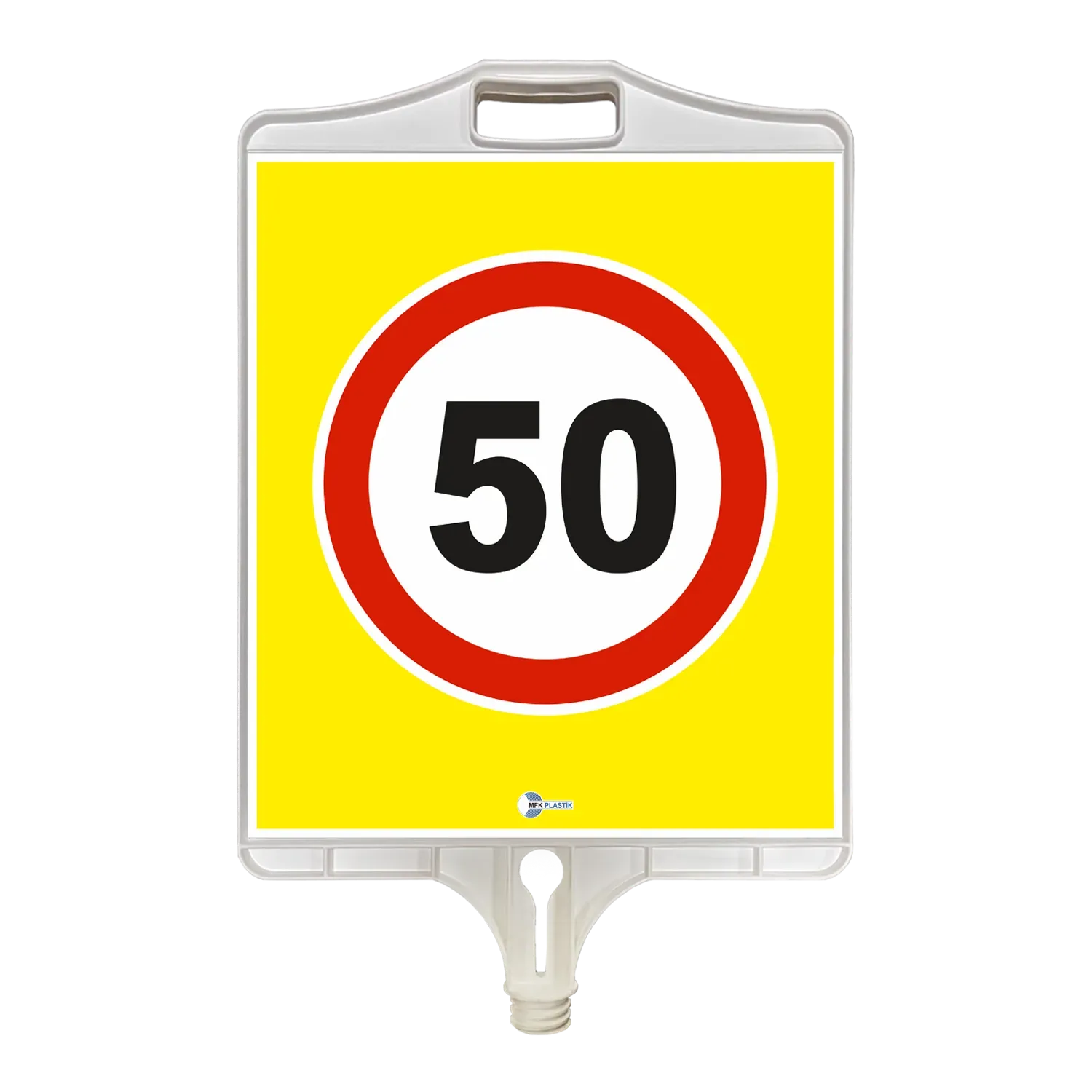 AZAMİ HIZ TABELASI 50 KM TEK TARAFLI PP 35x41 cm