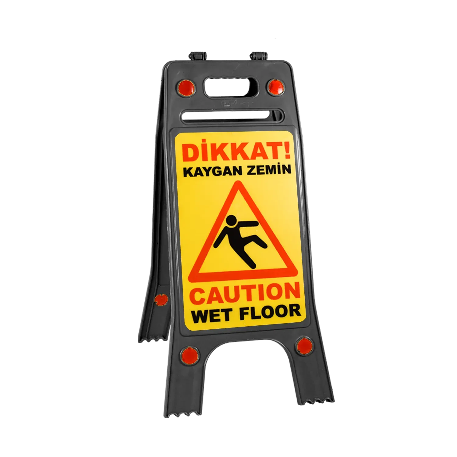 KAYGAN ZEMİN TABELASI SİYAH PPC 20x65 cm