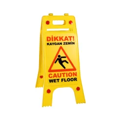 KAYGAN ZEMİN TABELASI SARİ PPC 65 cm Reflektif