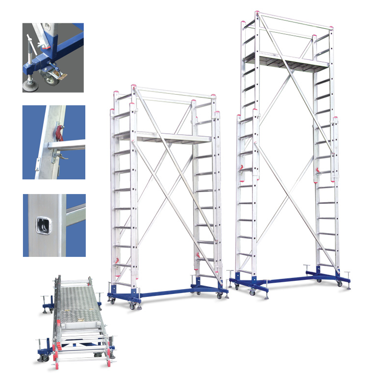 4 METRE ALÜMİNYUM TELESKOPİK İSKELE